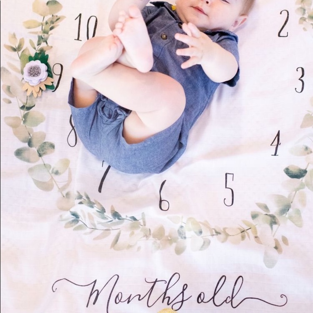 Kindred Bravely SOLD OUT milestone swaddle baby